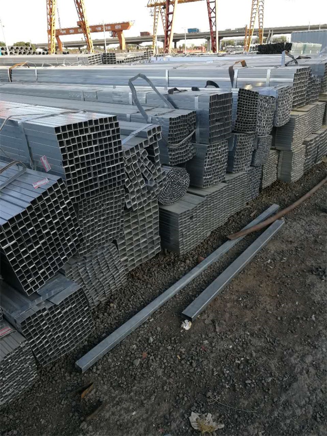 Q235B热浸延津延津延津镀锌无缝方矩管 钢结构专用管材